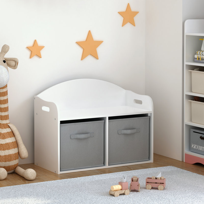 Boîte à jouets / banc pour enfants en bois