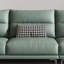 Canapé modulaire vert en cuir véritable-248368157