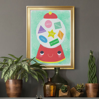 Gumball Shapes - Peinture sur toile encadrée