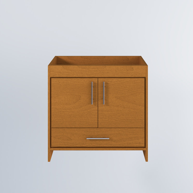 Volpa 35.25'' Single Bathroom Vanity Base Only, Honey Maple