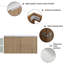 Meuble-lavabo double 84 po avec plateau en résine Hindrike, meuble-lavabo mural 4 portes et 1 tablette réglable-1056533201