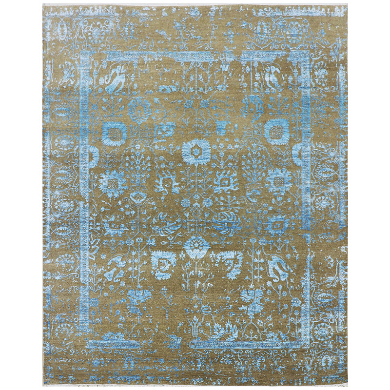 BROKDC123NAAQ Oriental Area Rug, Rectangle 8' x 10'
