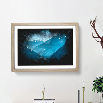 Blue Mountains in Sikkim India - Framed Print