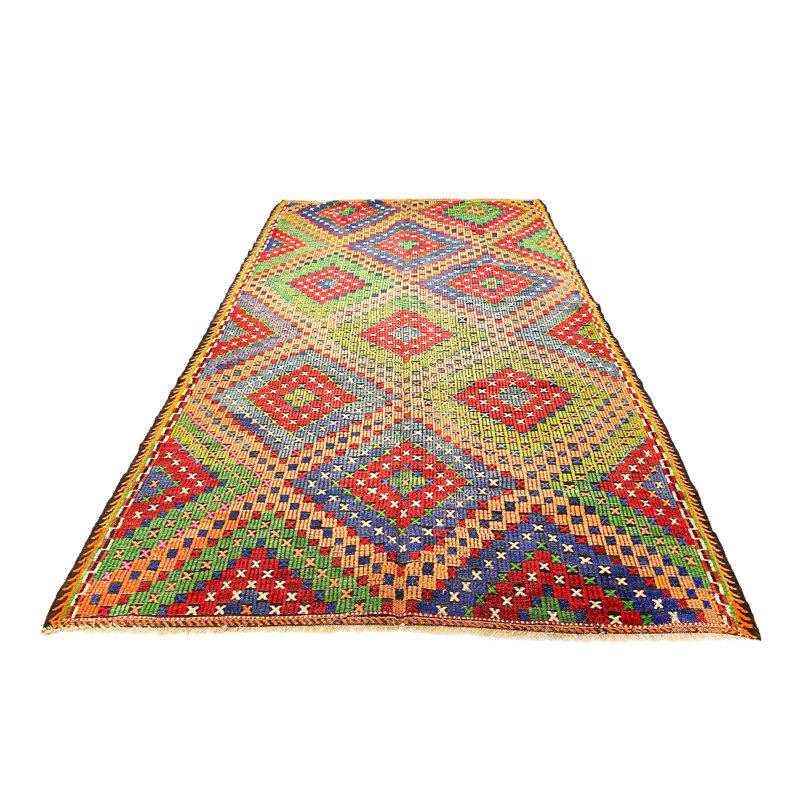 6x11 Multicolor Turkish Tribal Rug