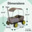 Eco with Multipurpose Utility Easy Fold Garden Carts