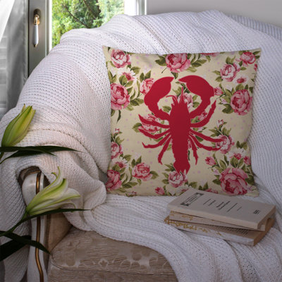 Floral Outdoor Throw Pillow