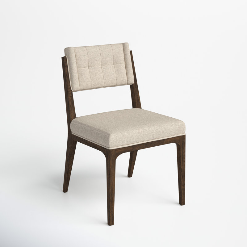Handa Tufted Upholstered Side Chair in Ivory