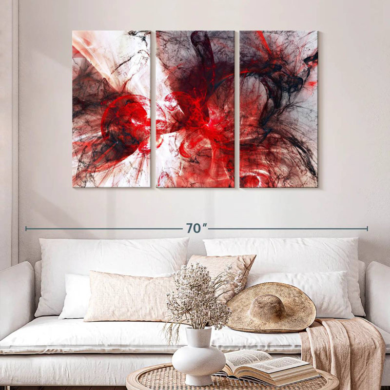 Avery Vampire Blood Abstract, 32" H x 50" W