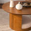 Table basse ronde en bois 31,5 po avec 3 tabourets gigognes en tissu Teddy, ensemble de table centrale multifonctionnel avec rangement caché pour le salon