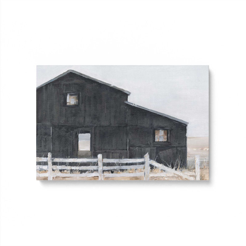 Impression sur toile Weathered Barn II, H 12 po x l 18 po x P 1,25 po, Toile tendue, 1