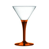 Polycarbonate Martini Glass - 6 Pieces - Amber