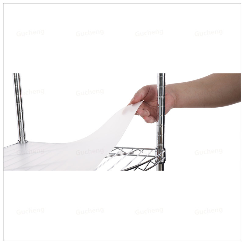 Étagère de coin réglable en métal à 6 niveaux, présentoir de rangement en métal robuste pour salle de bain, salon, cuisine - durable et peu encombrant