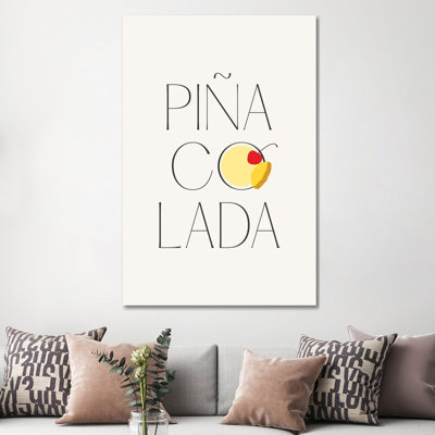 Pina Colada Cocktail by Mambo Art Studio - Gallery-Wrapped Canvas Giclée on Canvas