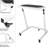 Adjustable Rolling Bike Desk With Laptop Stand For Stationary Bike Or Trainer - Portable Workstation For Exercise, Work, Or TV Watching