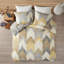 Ensemble d'édredon 3 pièces très grand / très grand californien avec imprimé à chevrons Ikat et rembourrage hypoallergénique, certifié OEKO-TEX pour la sécurité et la fraîcheur-119068592-119068593