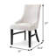 Chaise avec accoudoirs transitionnels de 22 po (2 / RTC), noir / beige