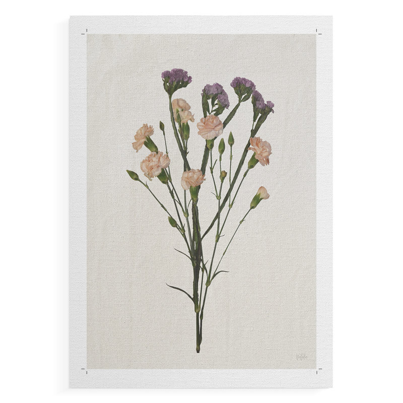 Organic Floral III - reproduction de toile seulement - NON-CADRE, H 18 po x l 12 po