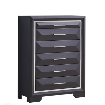 Coffre de rangement G01600-CH, noir