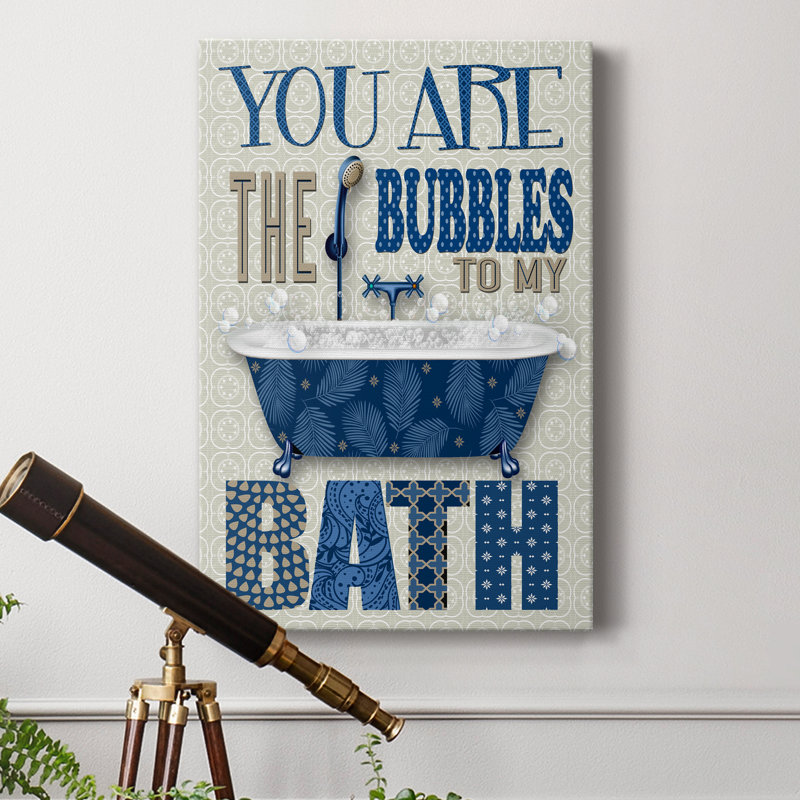 «Bubble Bath», impression sur toile tendue, H 48 po x l 32 po x P 1 po