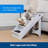 Cozy Up Folding Pet Steps 25" Grey-111313295-111313297