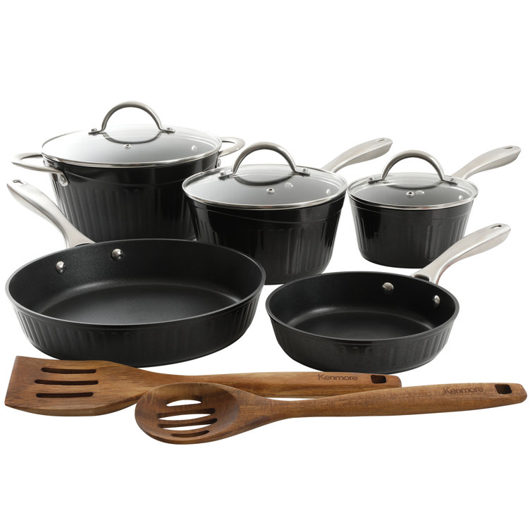 10-Piece Non-Stick Aluminum Cookware Set