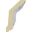 H 4 po x P 2 1/2 po x P 4 5/8 po x L 94 1/2 po, (répétition 1 1/8 po), moulure couronne Viceroy