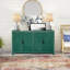 Armoires | Armoire de rangement 59 po en bois vert sauge de style moderne Mid-Century 59 po | MDF | Chambre