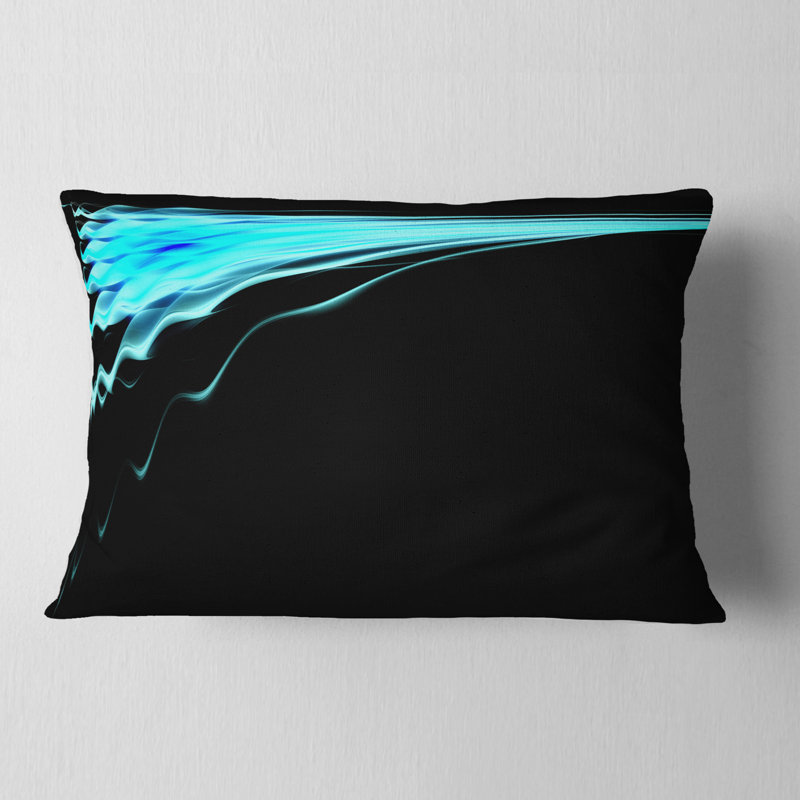 Coussin lombaire à motif abstrait 