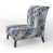 Romantic Cobalt Blue Swirls Victorian Pattern IV selected
