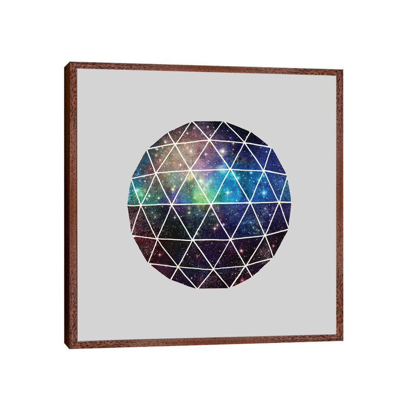 Space Geodesic by Terry Fan - Gallery-Wrapped Canvas Giclée on Canvas, 45.72 cm H x 45.72 cm W, Classic Wood Framed