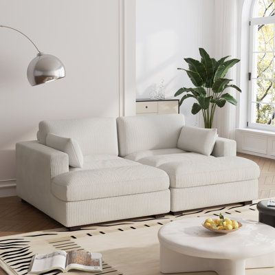Bentura 83.86'' Recessed Arm Modular Sofa