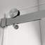 60 po X P 76 po H Porte de douche coulissante simple sans cadre avec finition en nickel brossé et verre transparent-122790618