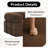 Upholstered Compression Brown Corduroy Convertible Sleeper Sofa Bed - Foldable Floor Couch With No Assembly-251000545-237541011