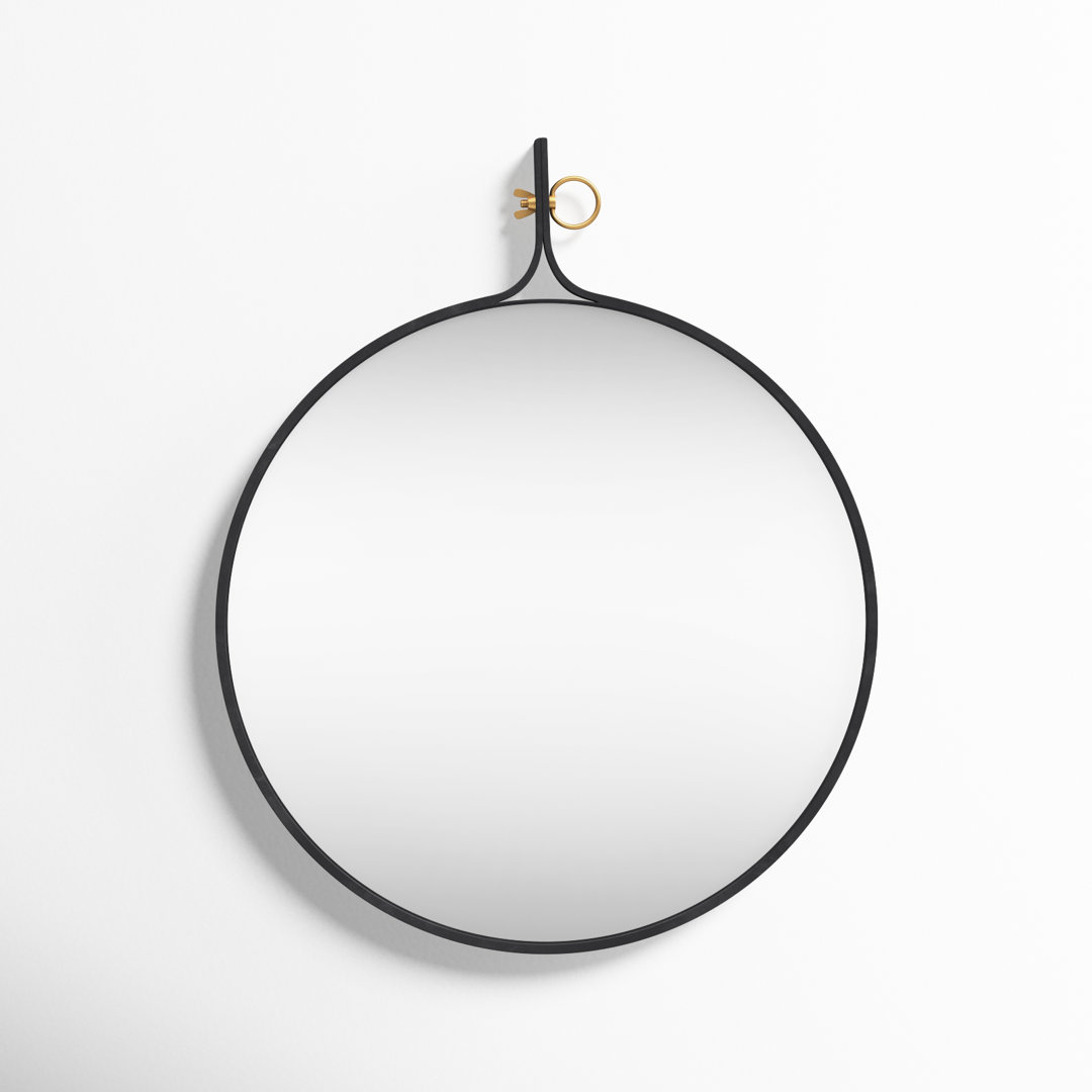 Kash Metal Flat Wall Mirror AllModern