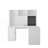 L Shaped Desk with outlet, Computer Desk with Drawers, Bookshelf, Modern Corner Desk-1097188558