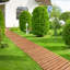 96.5'' L x 22'' W Wood Interlocking Deck Tile in Light Brown