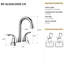2 robinets de lavabo pour salle de bain, 12,28 po, bec pivotant à 360 °, fixation sur le comptoir, teinture, plaque, inclus-125364456