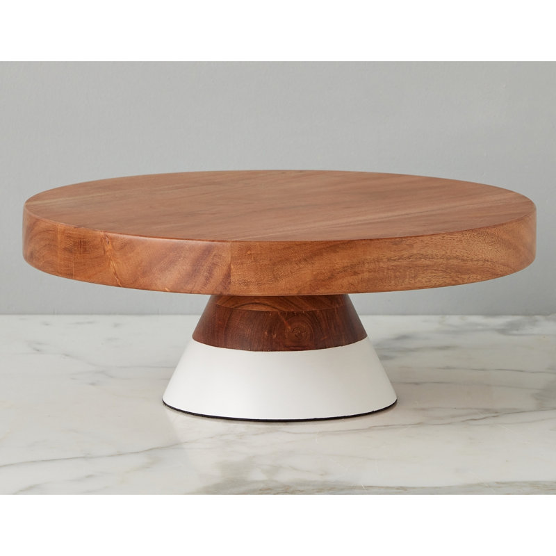 Mod White Cake Stand, Medium
