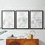 Impasto Poem I - Impression personnalisée de qualité supérieure avec cadre - 3 pièces-822381205-822381203