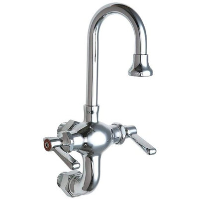 2-handle Bathroom Faucet with Drain Assembly