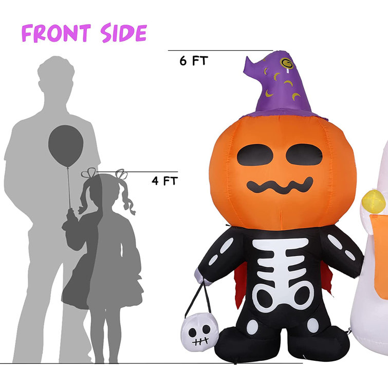The Holiday Aisle® Halloween Inflatable 4FT Zombie Halloween