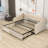 Twin Wood Upholstered daybed with Twin Trundle-337246201