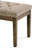 Waverly 48"W Linen Look Traditional Tufted Ottoman Bench with Carved Legs-1209999706