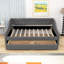 Upholstered double daybed with two drawers-1401108542