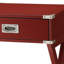1 table de bout rouge - de style rustique et stable pour la chambre à coucher-132903422