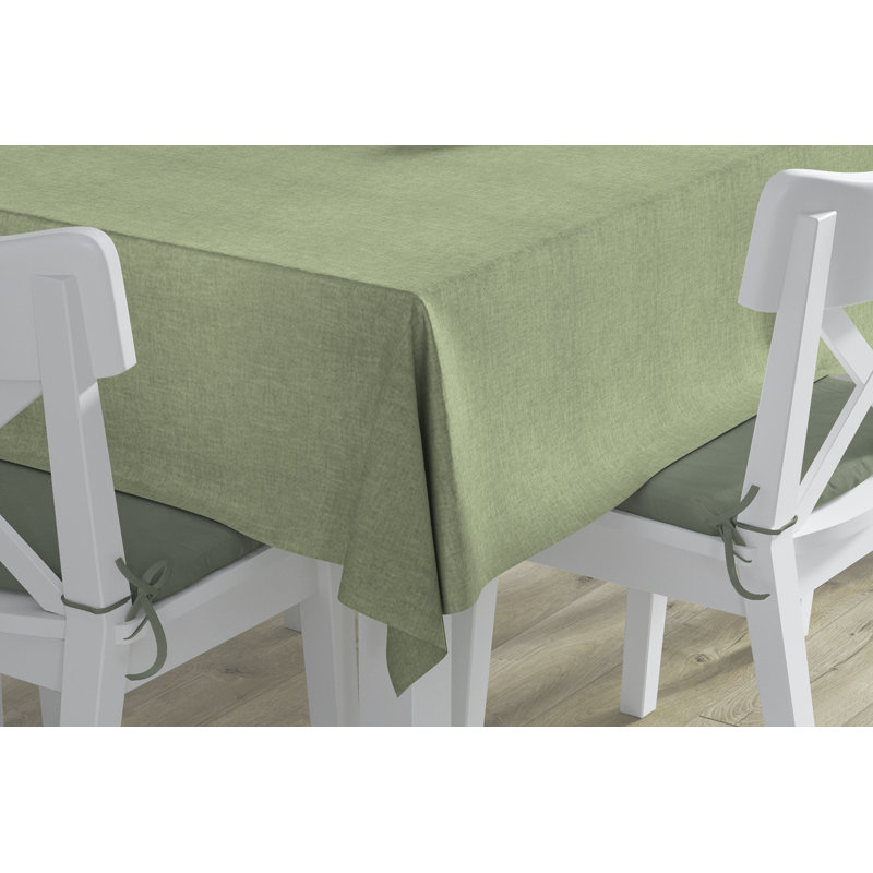 Nappe ronde en polyester Vallejos, 120 po x 60 po, oblong, Écume de mer