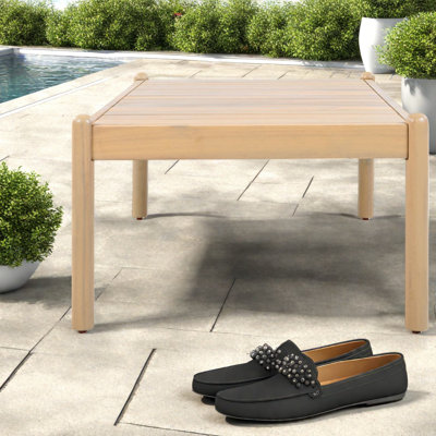 Tables de patio durables, maison moderne et compacte en bois d'acacia