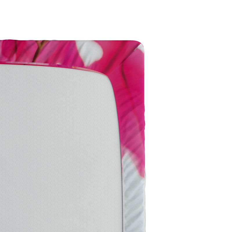 Microfiber Floral Fitted Sheet, Full Fitted Sheet
