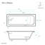 Baignoire en alcôve 66 "x 32" Voltaire-1038896617