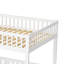 EU Single & Double Solid Wood Loft Bed with Storage Stairs & Wardrobe Rail, 161cm H Space-Saving Cabin High Sleeper Bed Frame with High Guardrail, White-87304691